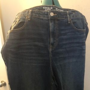 Torrid High Rise Straight Classic Denim Jeans (Dark Wash)-NWT